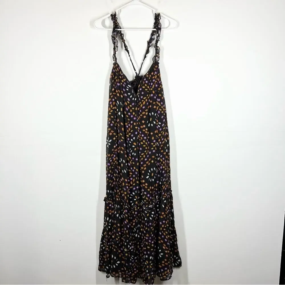 NWT Anthropologie Sleeveless Chiffon Midi Dress Size Small - Picture 5 of 13